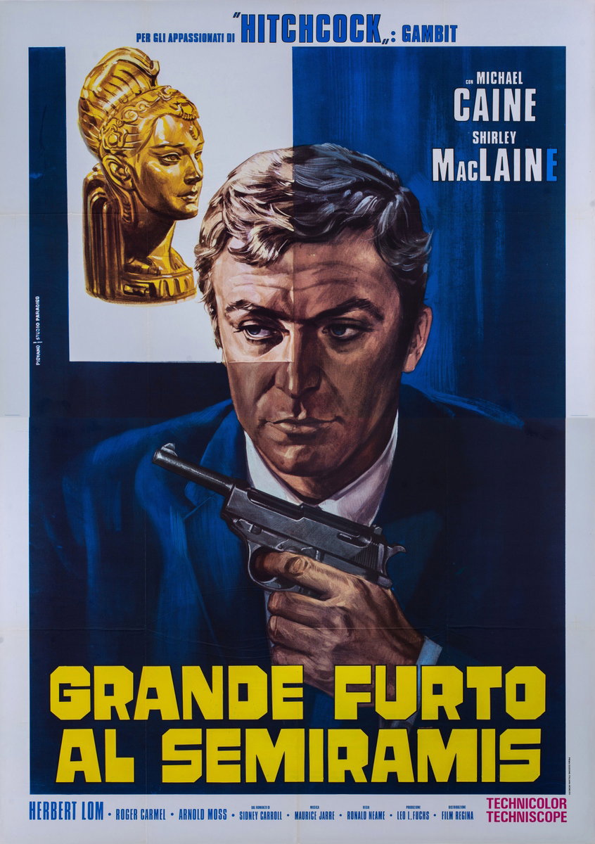 Poster 2 for the film Gambit (1966), painted by Mario Piovano