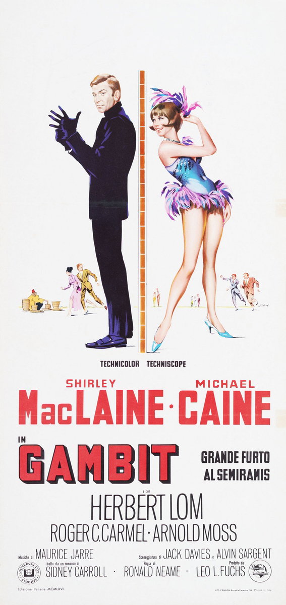 Locandina 2 for the film Gambit (1966), painted by Giorgio Olivetti