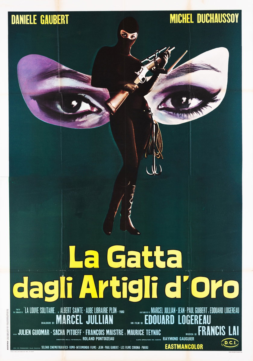 Manifesto 2 per il film La gatta dagli artigli d'oro (1968)
