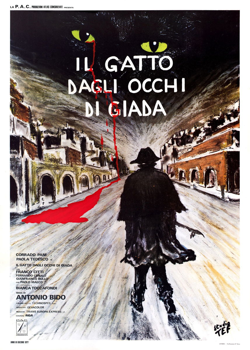 Il gatto dagli occhi di giada - Manifesto 1