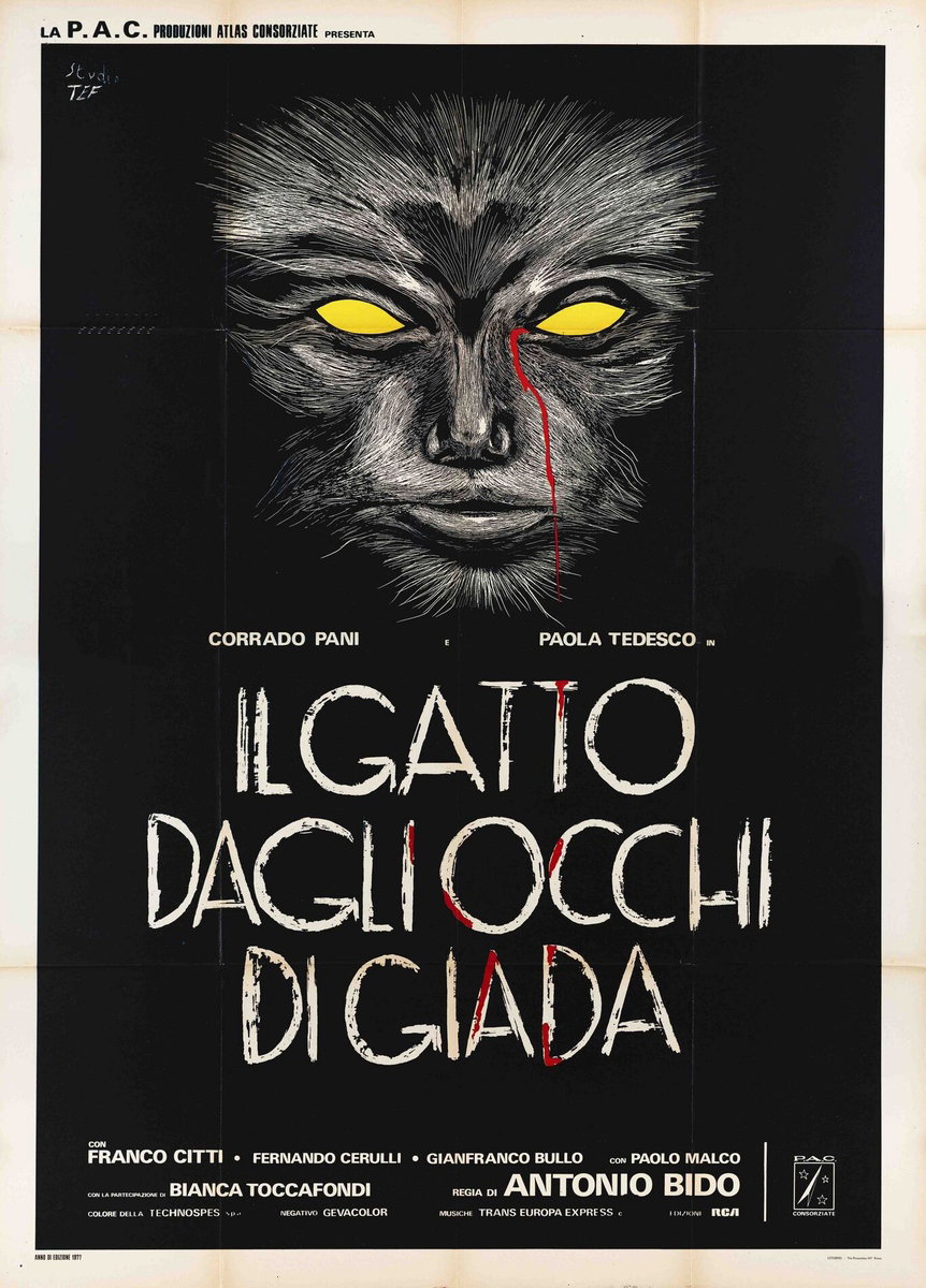 Il gatto dagli occhi di giada - Manifesto 2