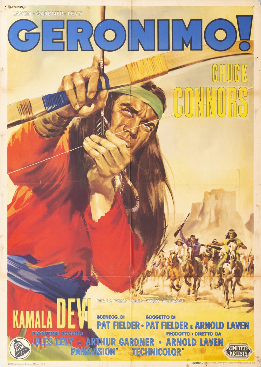 Poster 3 for the film Geronimo (1962), painted by Renato Casaro (Renè)