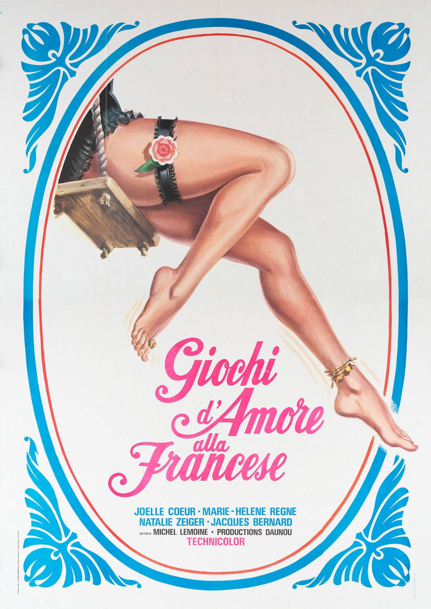 Manifesto 2 per il film Giochi d'amore alla francese (1974)