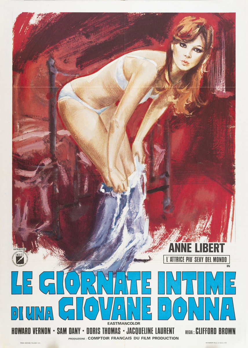 Manifesto 2 per il film Le giornate intime di una giovane donna (1975)