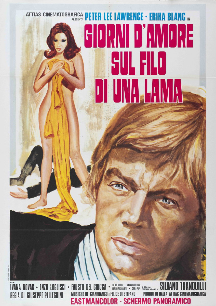 Manifesto 2 per il film Giorni d'amore sul filo di una lama (1973)