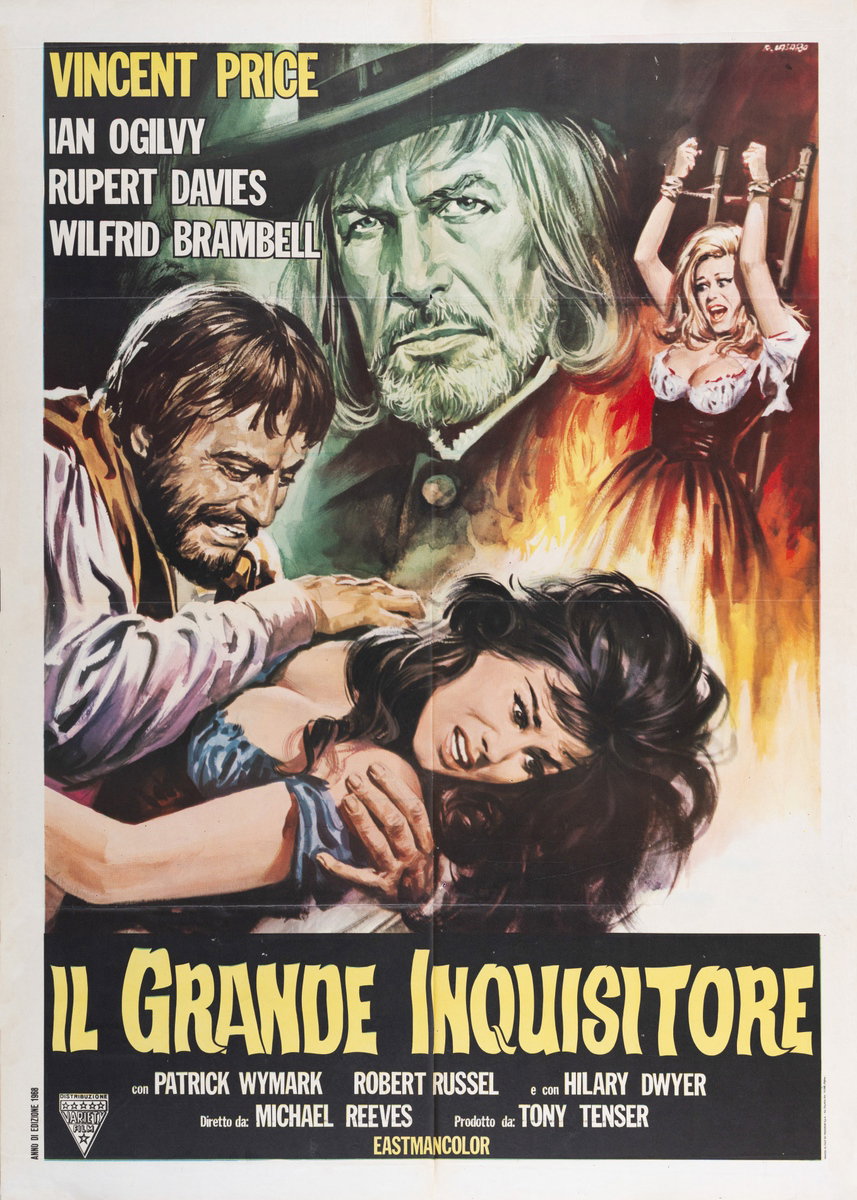 Poster 2 for the film Witchfinder General (1968), painted by Renato Casaro (Renè)