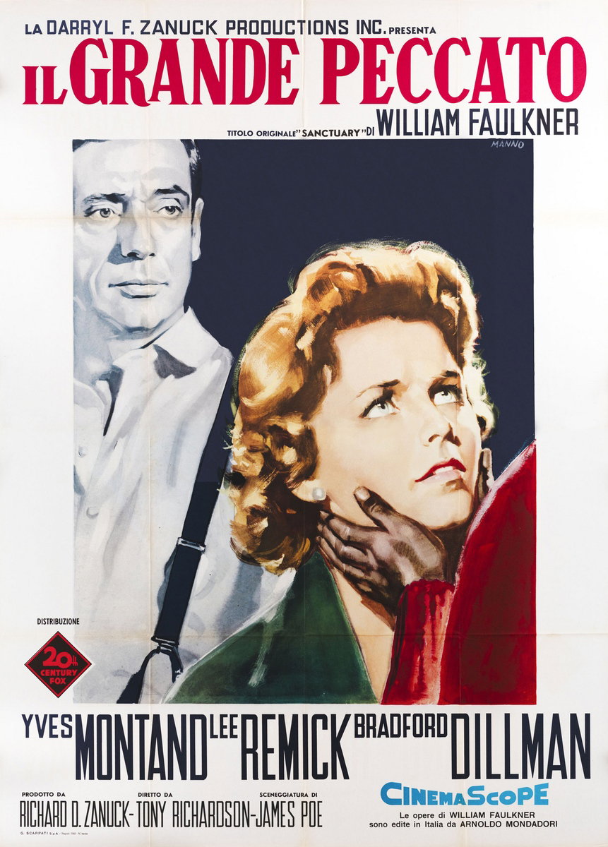 Poster 2 for the film Sanctuary (1961), painted by Dante Manno