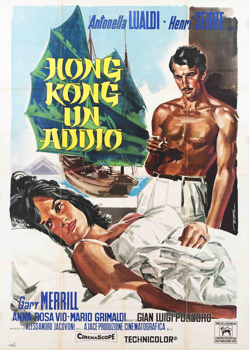 Manifesto 2 per il film Hong Kong, un addio (1962), dipinto da Enrico De Seta