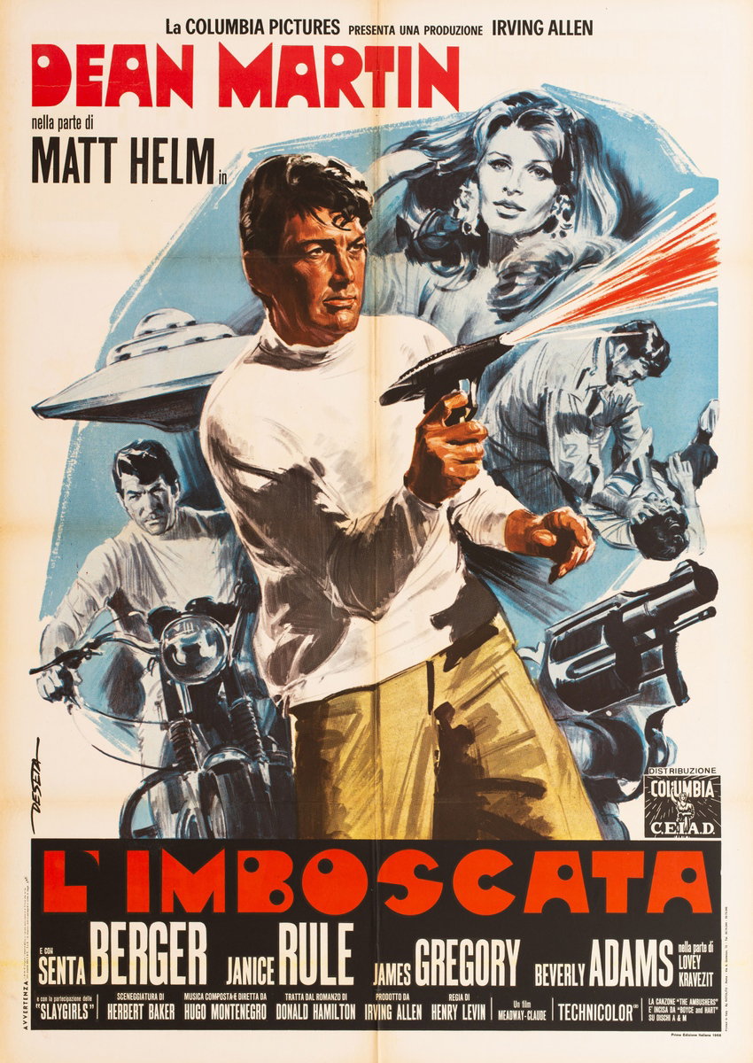 Manifesto 3 per il film L'imboscata (1967), dipinto da Enrico De Seta