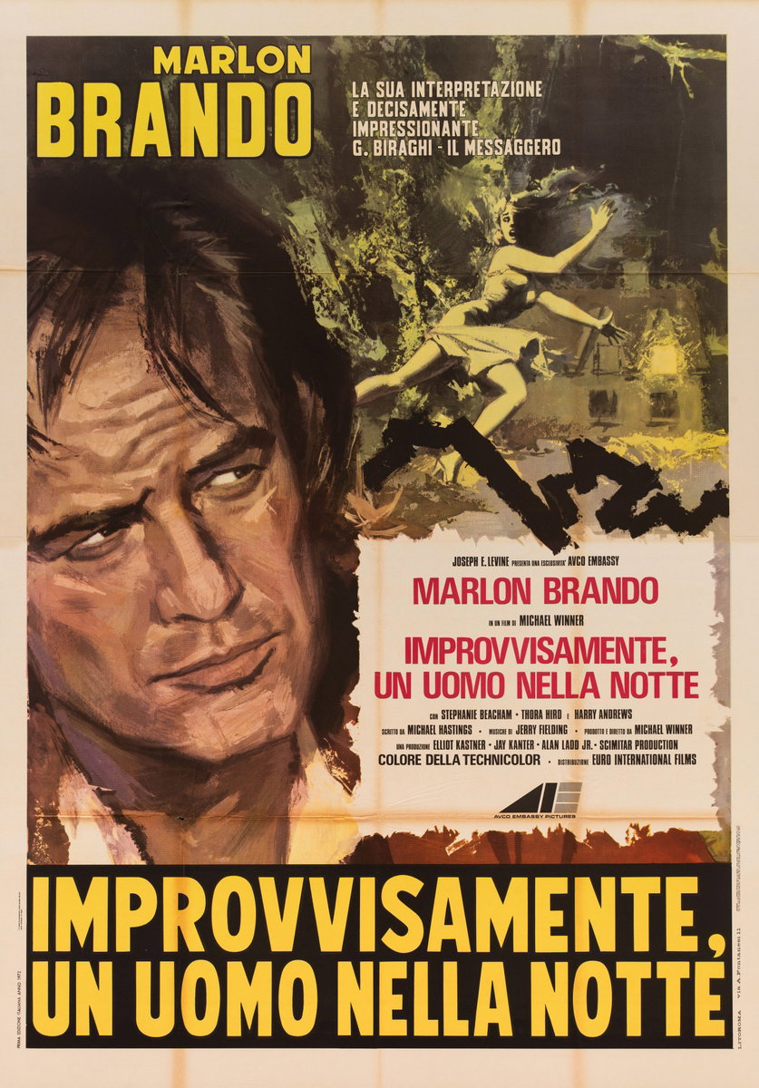Improvvisamente, un uomo nella notte - Manifesto 2