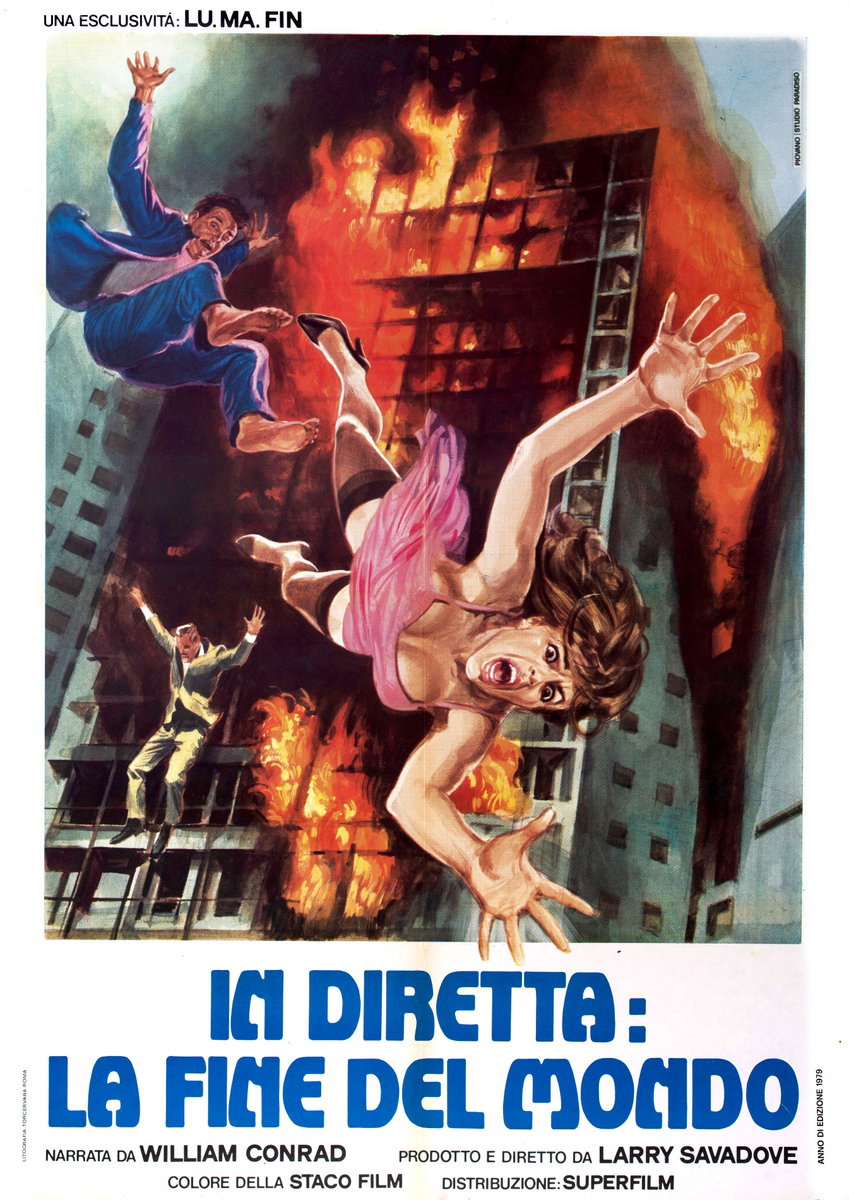 Poster 2 for the film Catastrophe (1977), painted by Mario Piovano