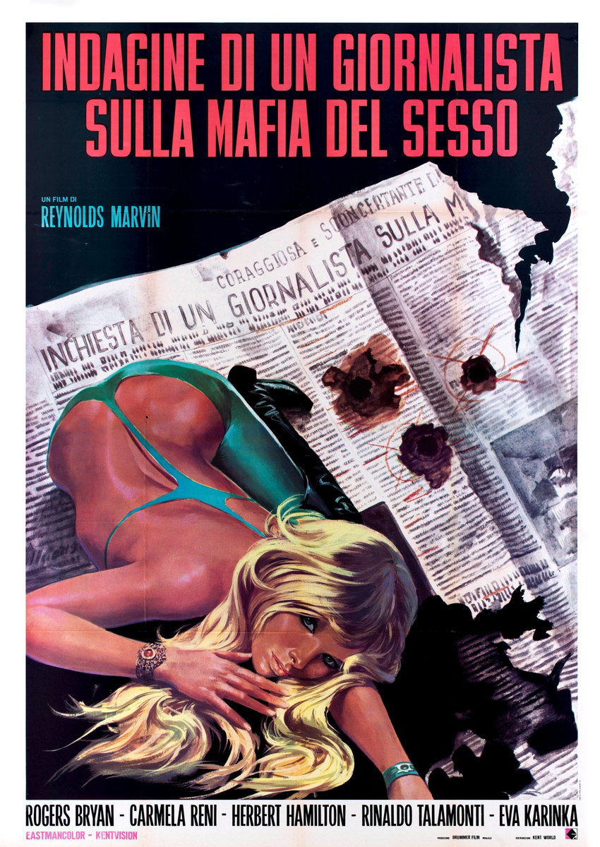 Manifesto 2 per il film Indagine di un giornalista sulla mafia del sesso (1969)
