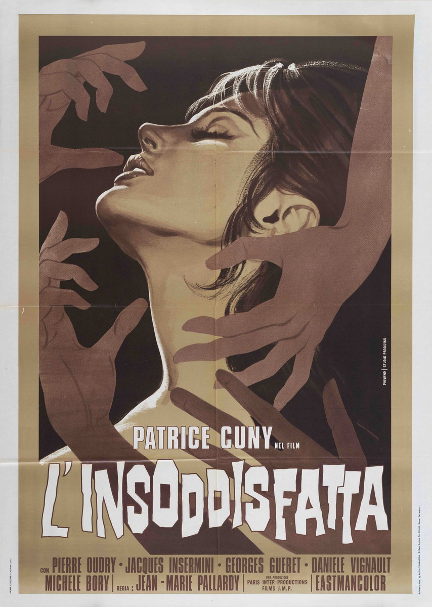 Poster 2 for the film Unsatisfied (1972), painted by Mario Piovano