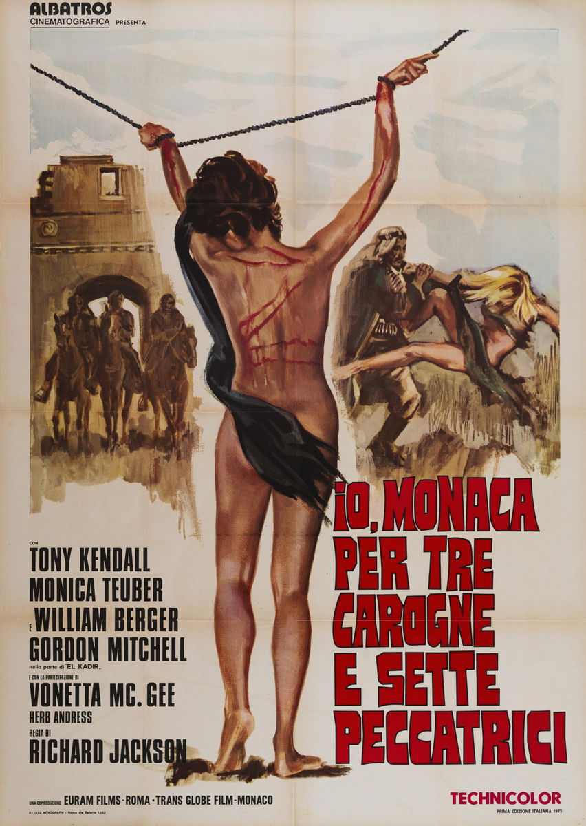 Io monaca... per tre carogne e sette peccatrici - Manifesto 1