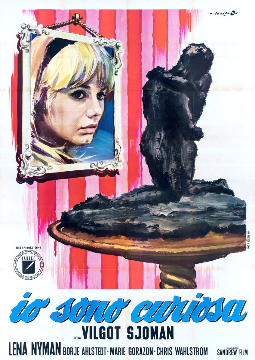 Poster 2 for the film I Am Curious (Yellow) (1967), painted by Angelo Cesselon