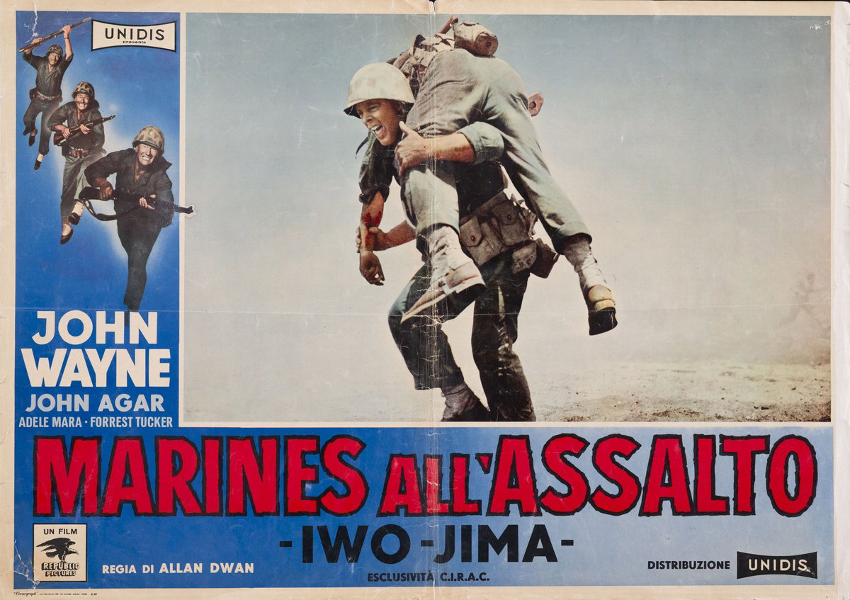 Fotobusta 2 per il film Iwo Jima, deserto di fuoco (1950)