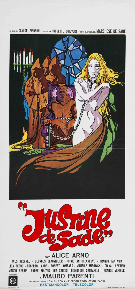 Locandina 2 for the film Marquis De Sade: Justine (1969), painted by Renato Casaro (Renè)