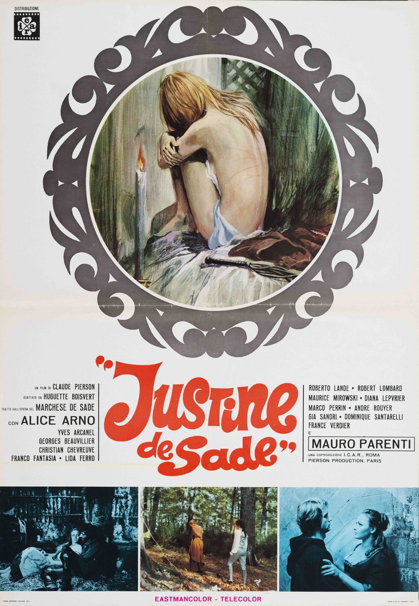 Justine ovvero le disavventure della virtù - Manifesto 1