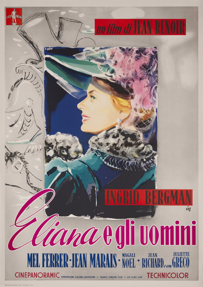 Poster 2 for the film Elena and Her Men (1956), painted by Ercole Brini