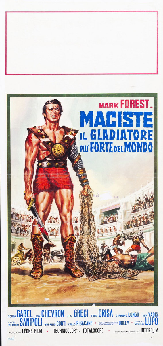 Locandina 3 for the film Colossus of the Arena (1962), painted by Renato Casaro (Renè)