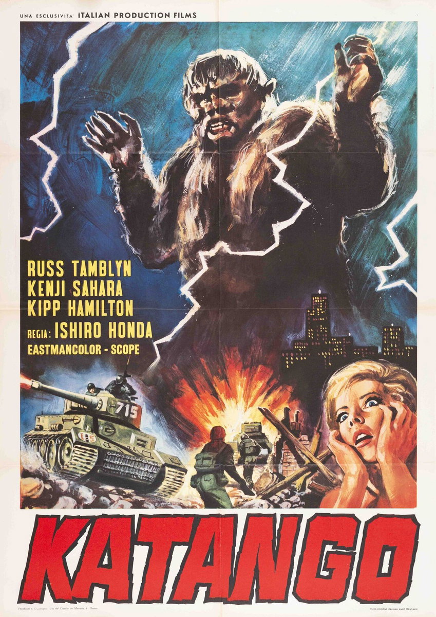Poster 2 for the film The War of the Gargantuas (1966)