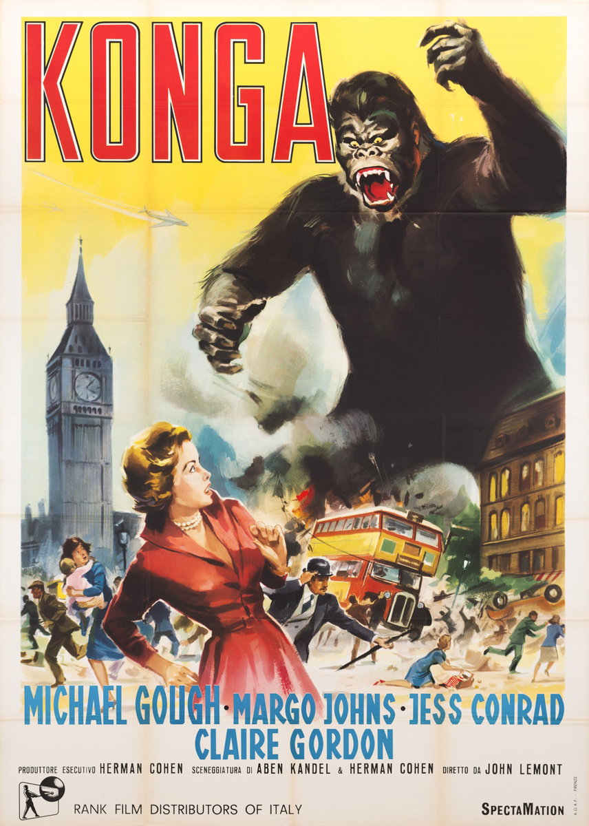 Poster 3 for the film Konga (1961)