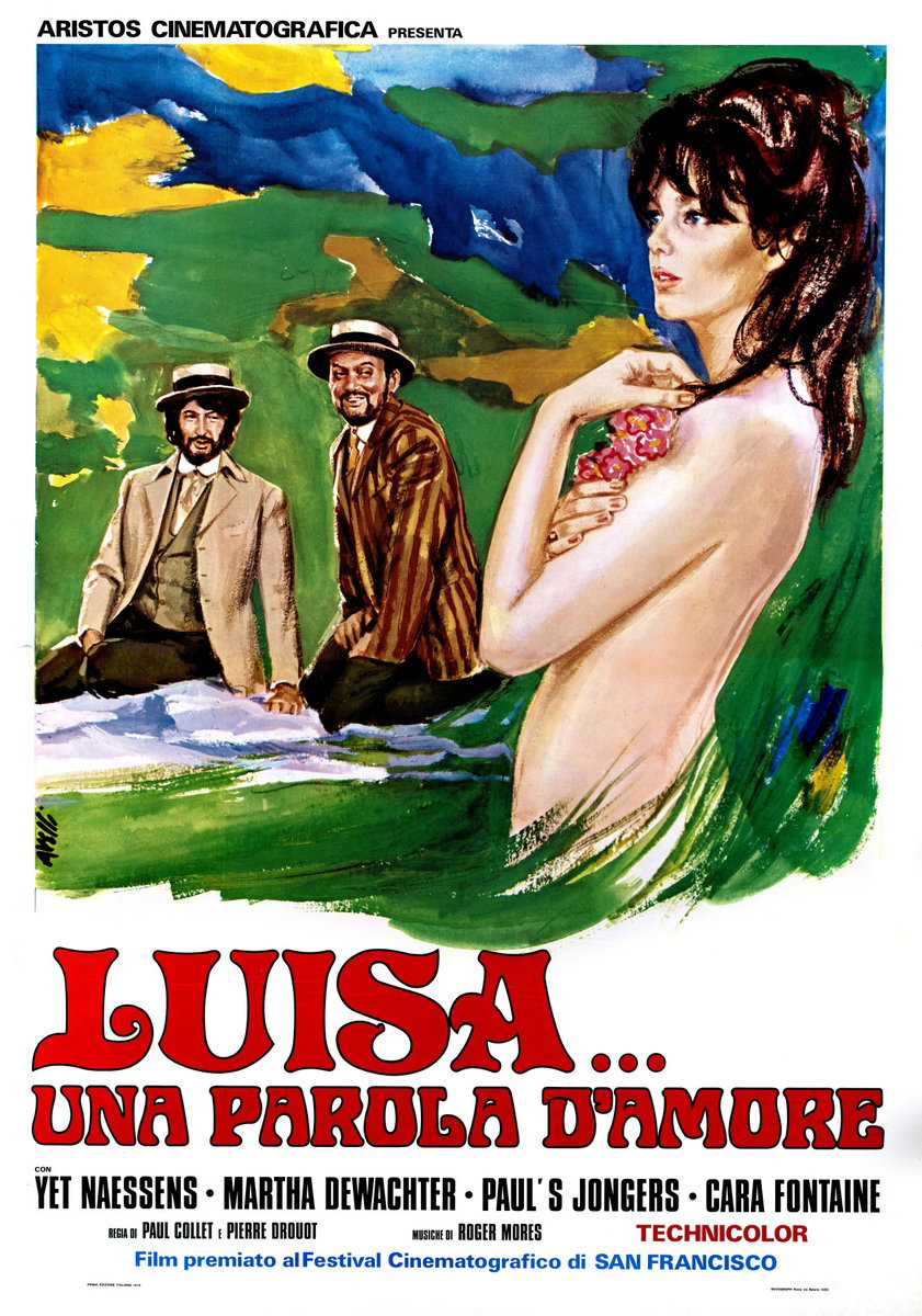 Manifesto 2 per il film Luisa... una parola d'amore (1972), dipinto da Agatino Avelli
