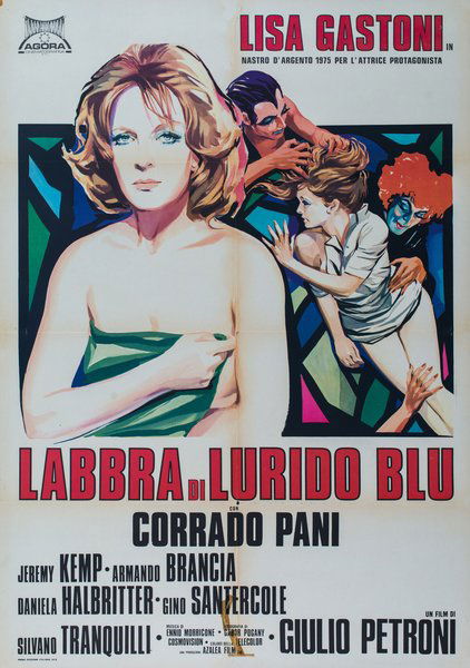 Labbra di lurido blu