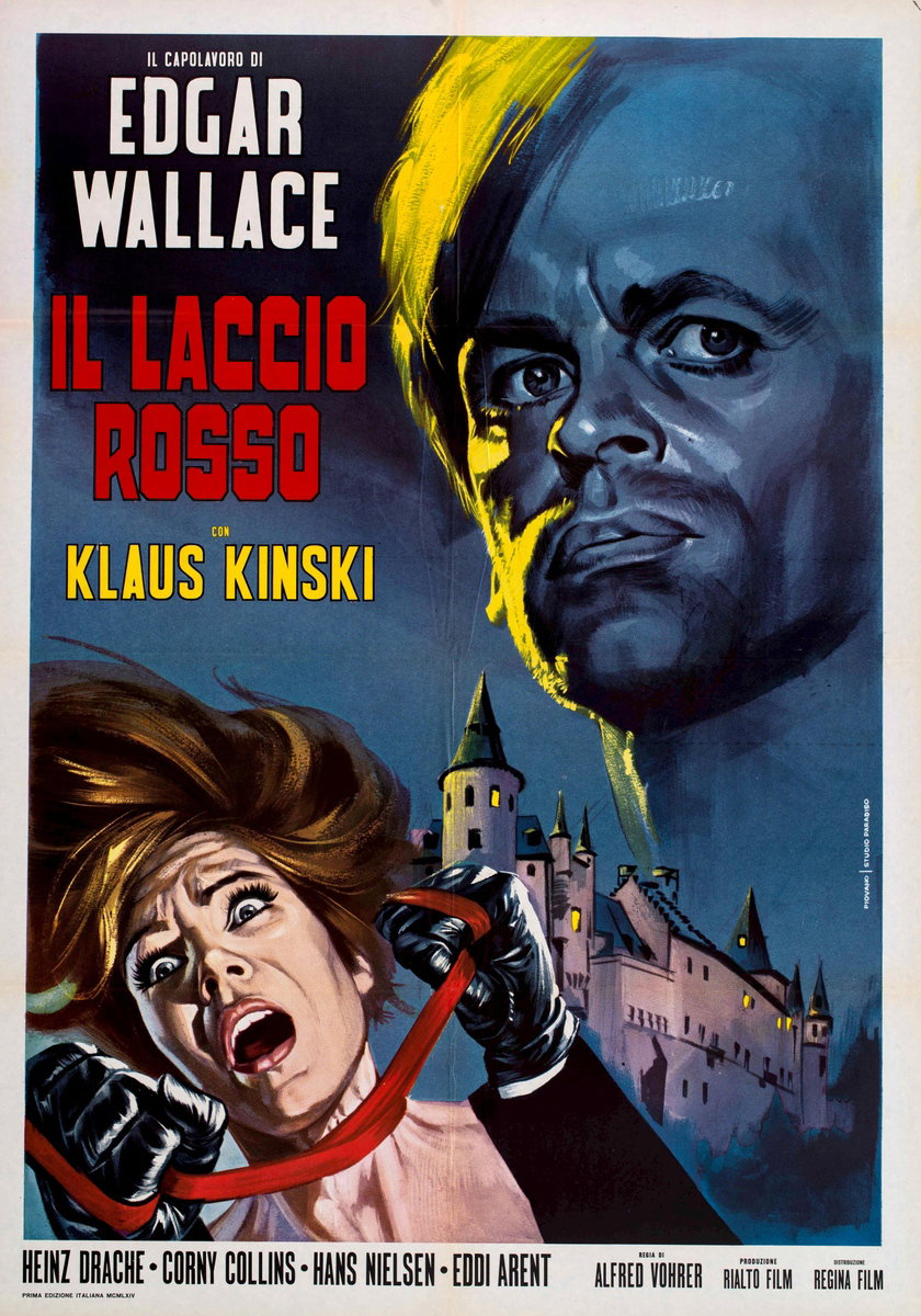 Manifesto 2 per il film Il laccio rosso (1963), dipinto da Mario Piovano