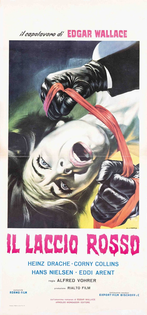 Locandina 2 per il film Il laccio rosso (1963), dipinto da Renato Casaro (Renè)