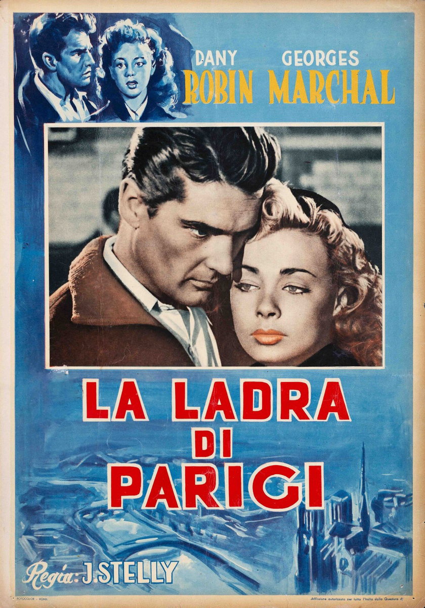 Fotobusta 2 per il film La ladra di Parigi (1950)