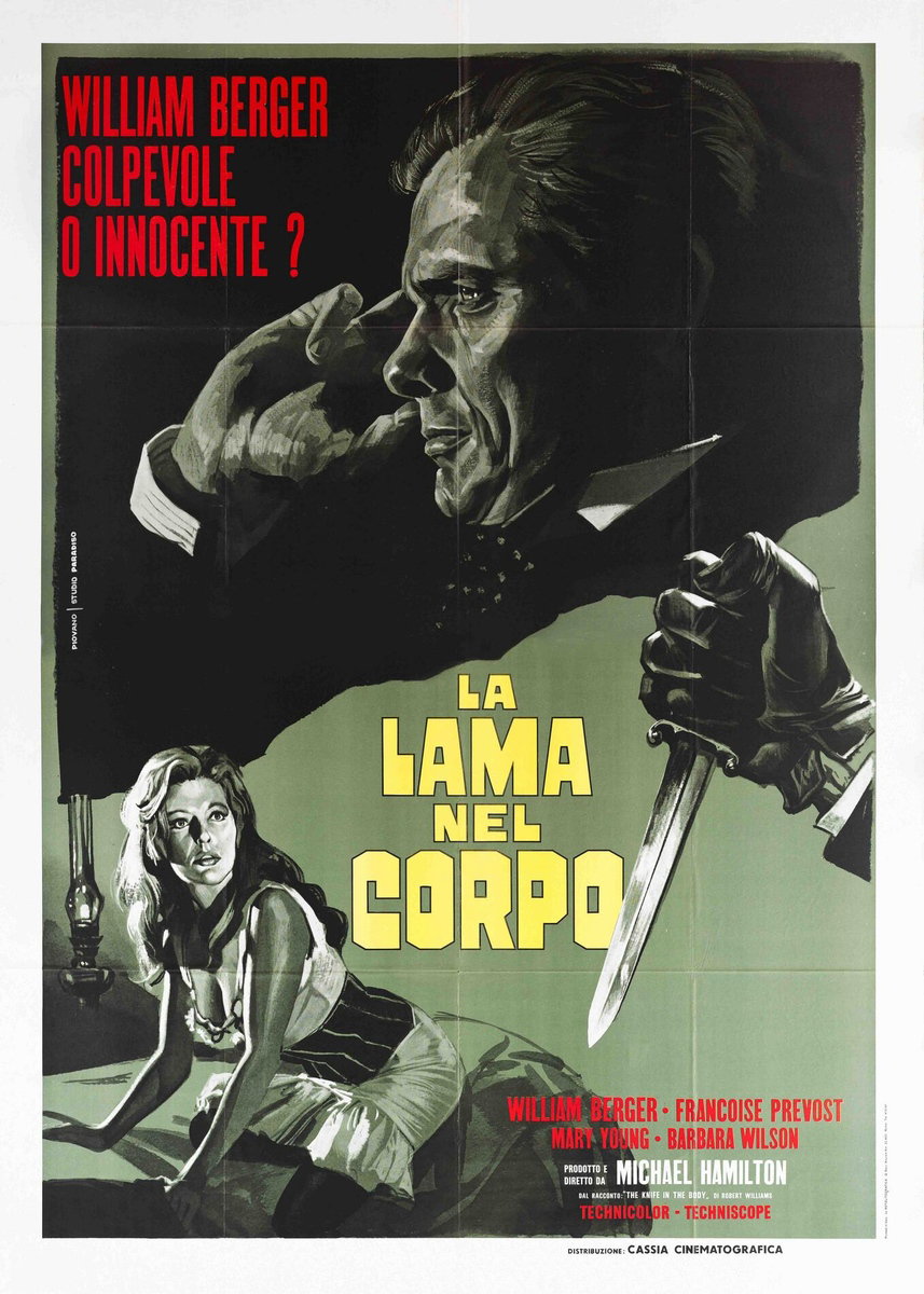 Manifesto 2 per il film La lama nel corpo (1966)