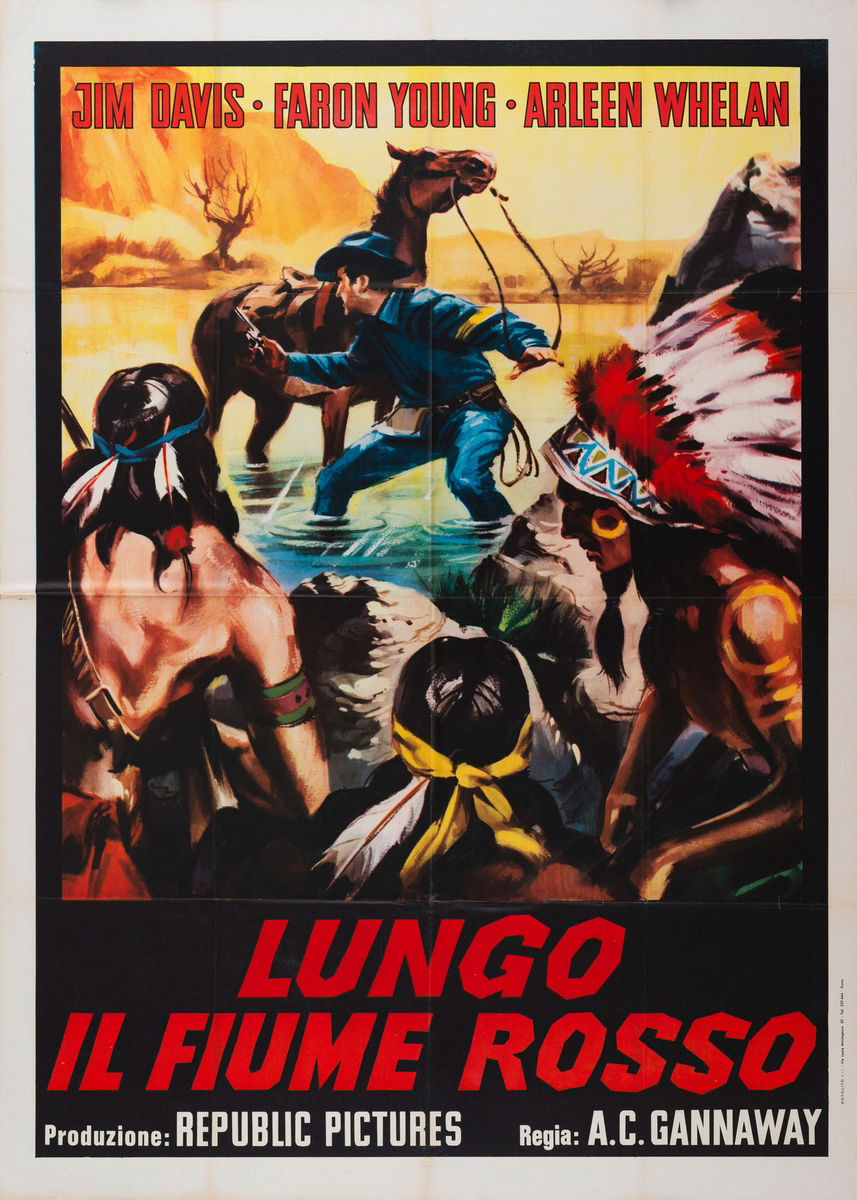 Lungo il fiume rosso - Manifesto 1