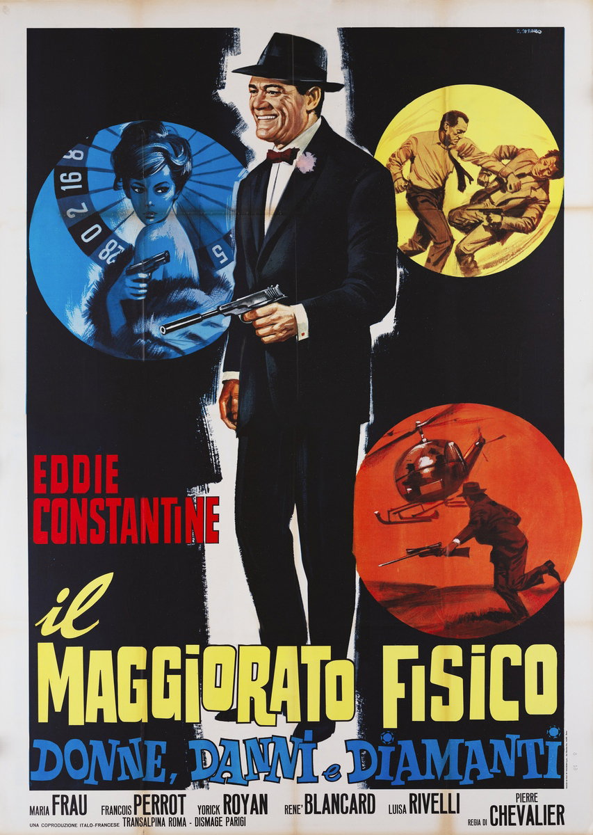 Poster 2 for the film Diamond Machine (1955), painted by Renato Casaro (Renè)
