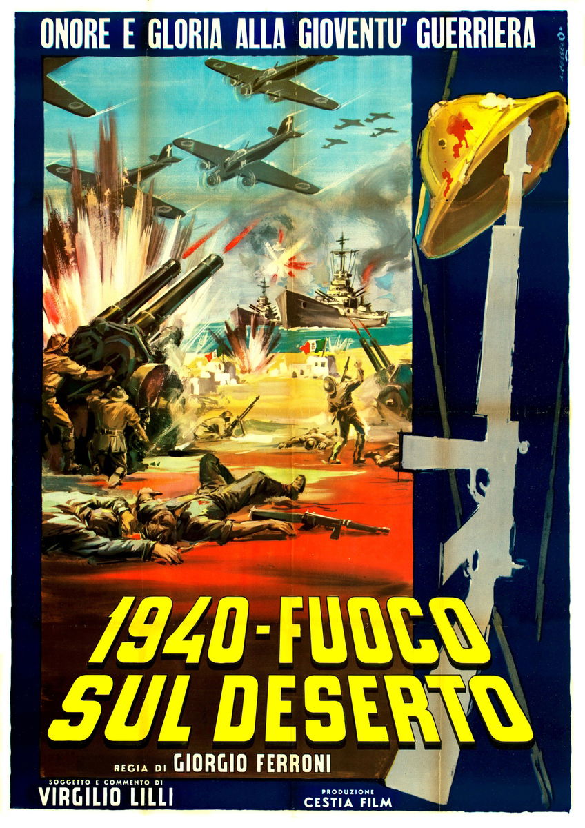 1940 - Fuoco sul deserto - Manifesto 1