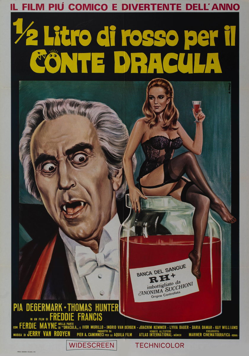1/2 litro di rosso per il conte Dracula - Manifesto 1