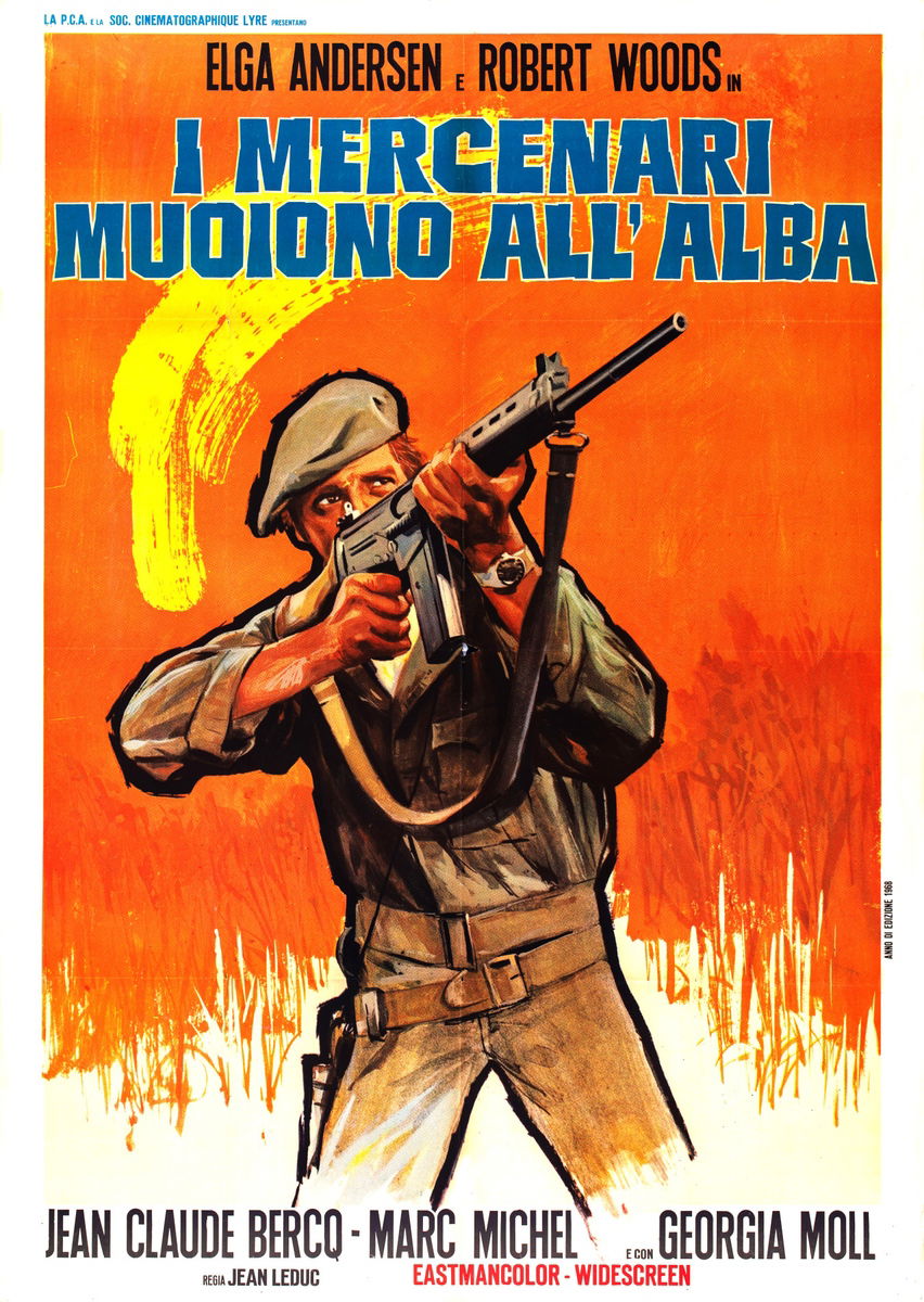 I mercenari muoiono all'alba - Manifesto 1