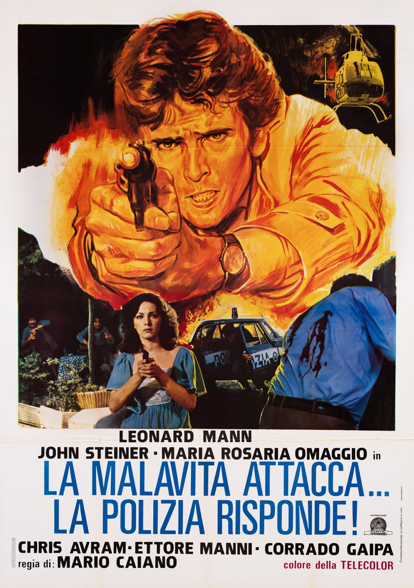 Manifesto 2 per il film La malavita attacca... la polizia risponde! (1977)