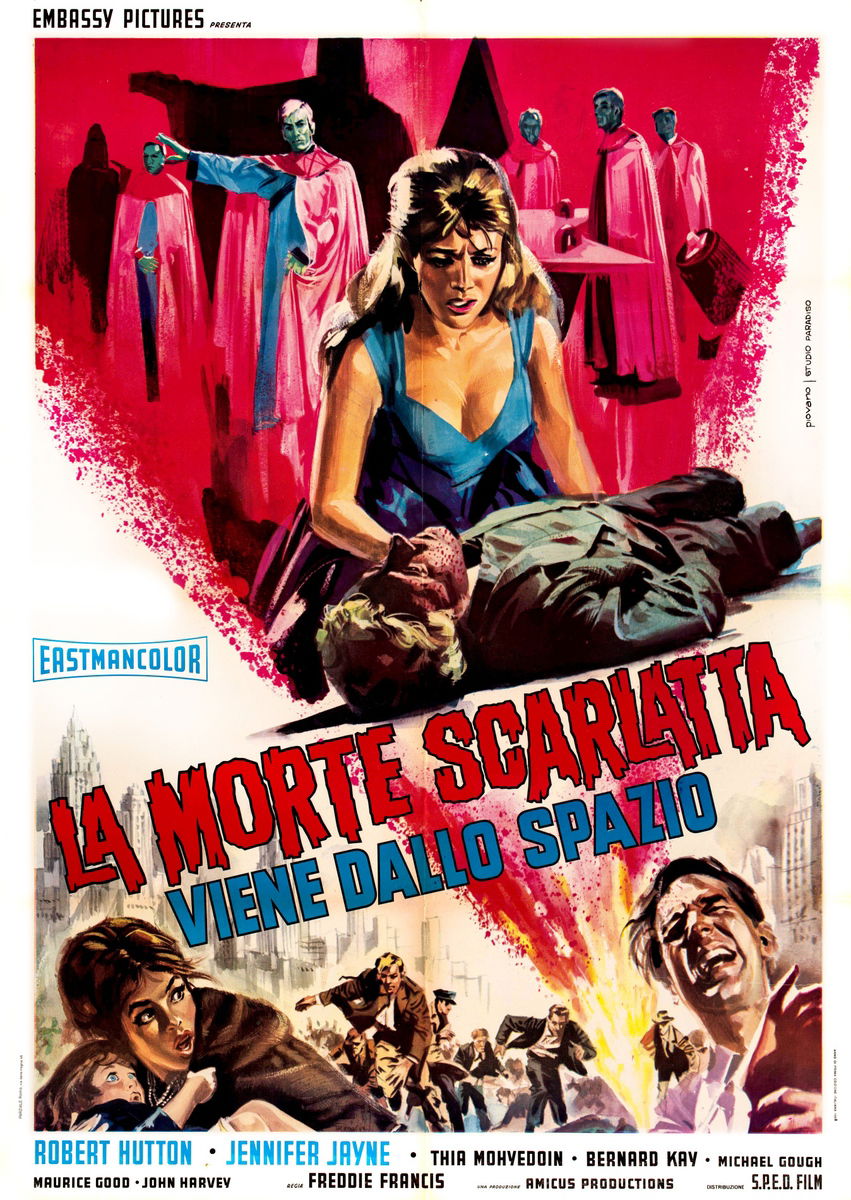 La morte scarlatta viene dallo spazio - Manifesto 1