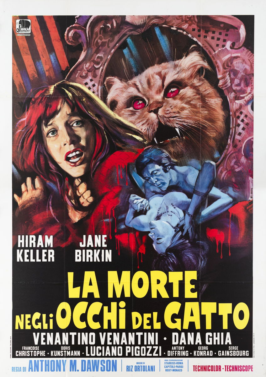 La morte negli occhi del gatto - Manifesto 1