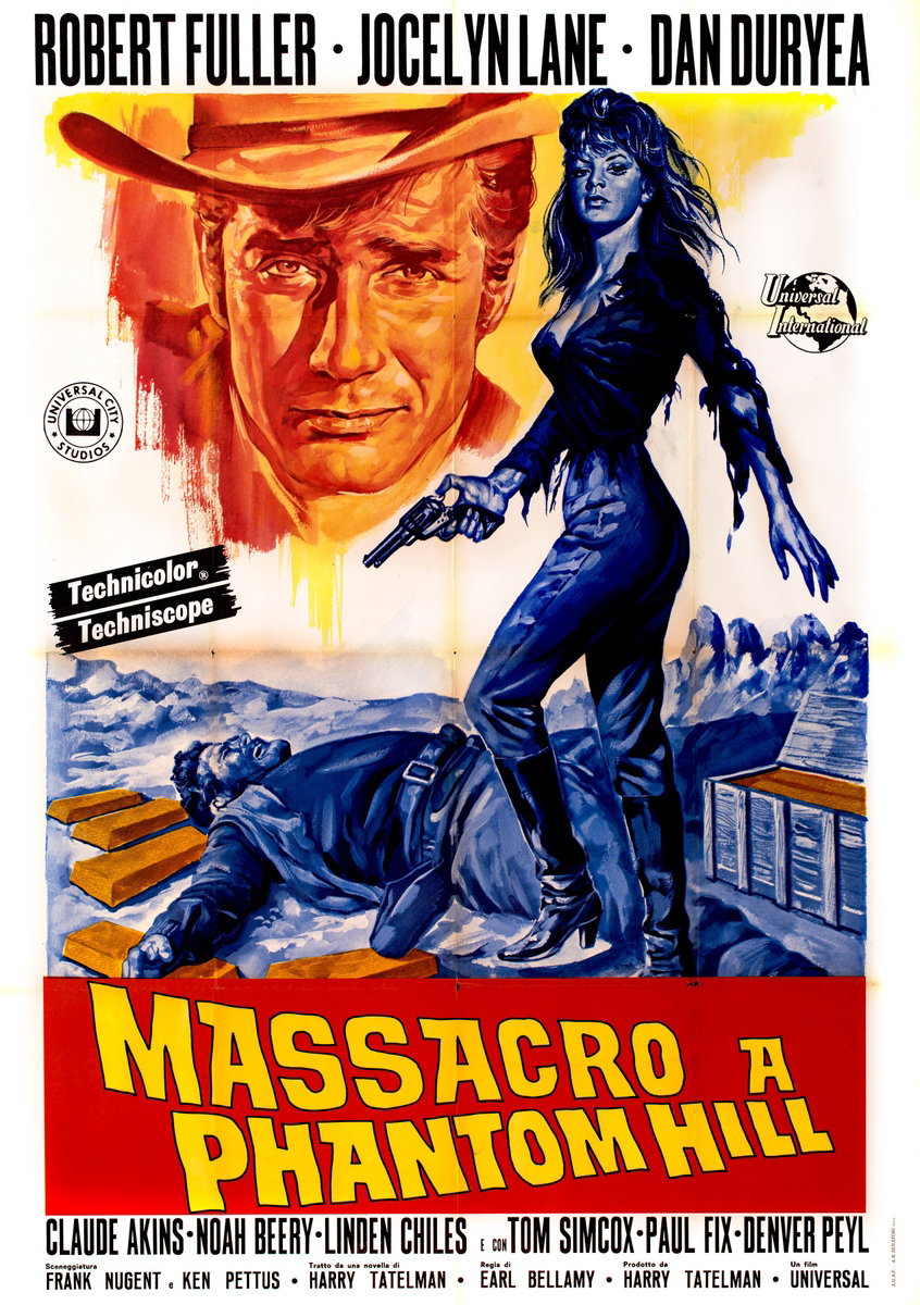 Manifesto 2 per il film Massacro A Phantom Hill (1966)