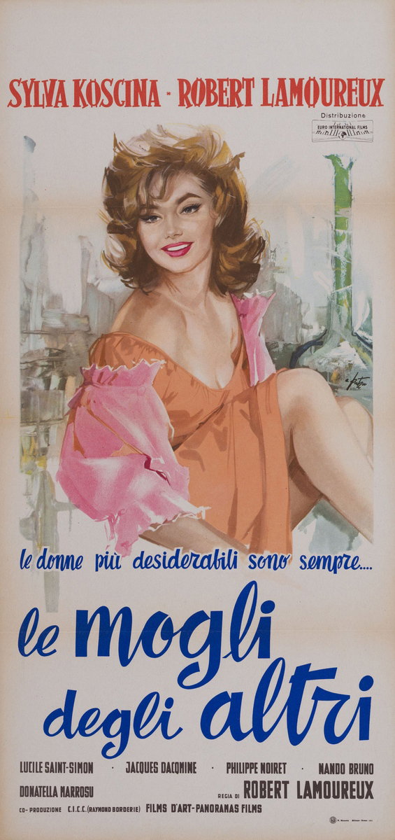 Locandina 2 per il film Le mogli degli altri (1960), dipinto da Arnaldo Putzu