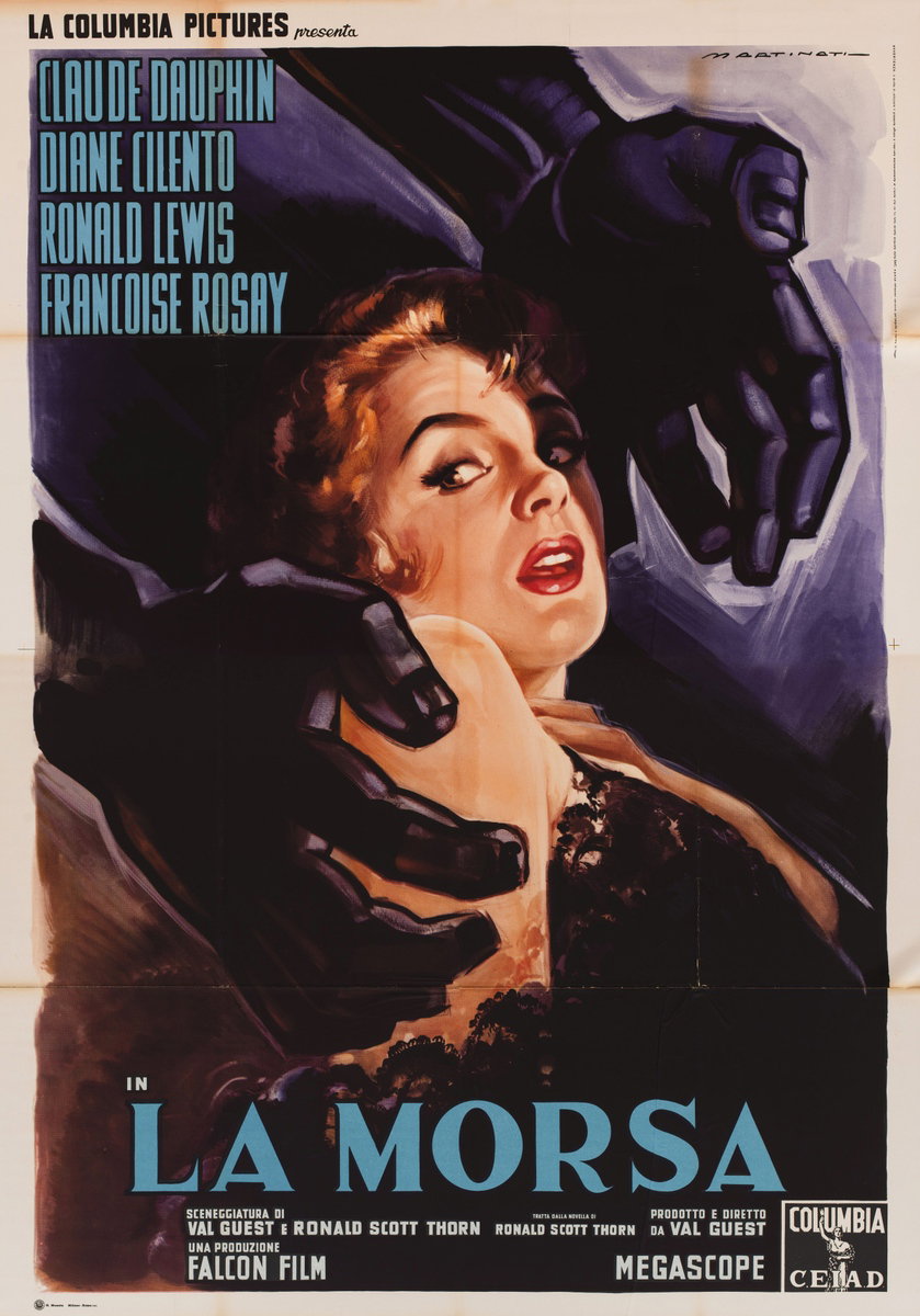 Poster 2 for the film The Full Treatment (1960), painted by Luigi Martinati