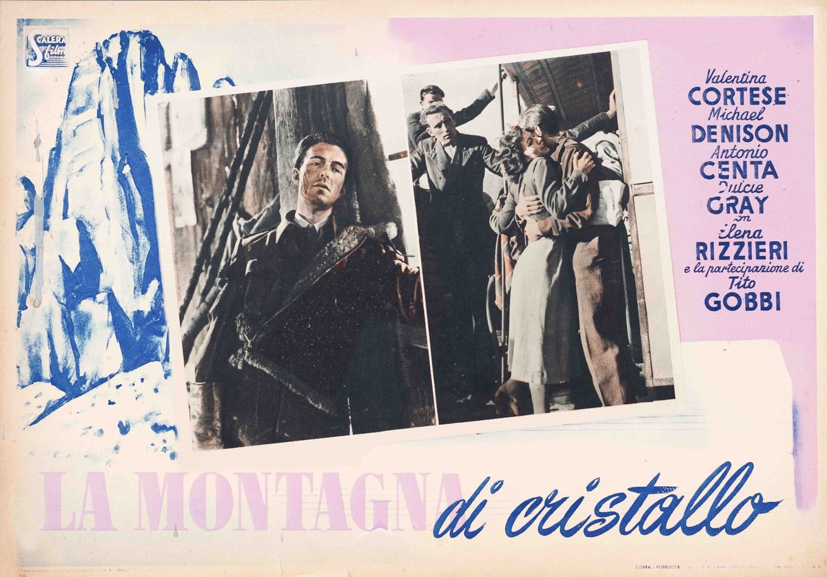 Fotobusta 2 per il film La montagna di cristallo (1949)