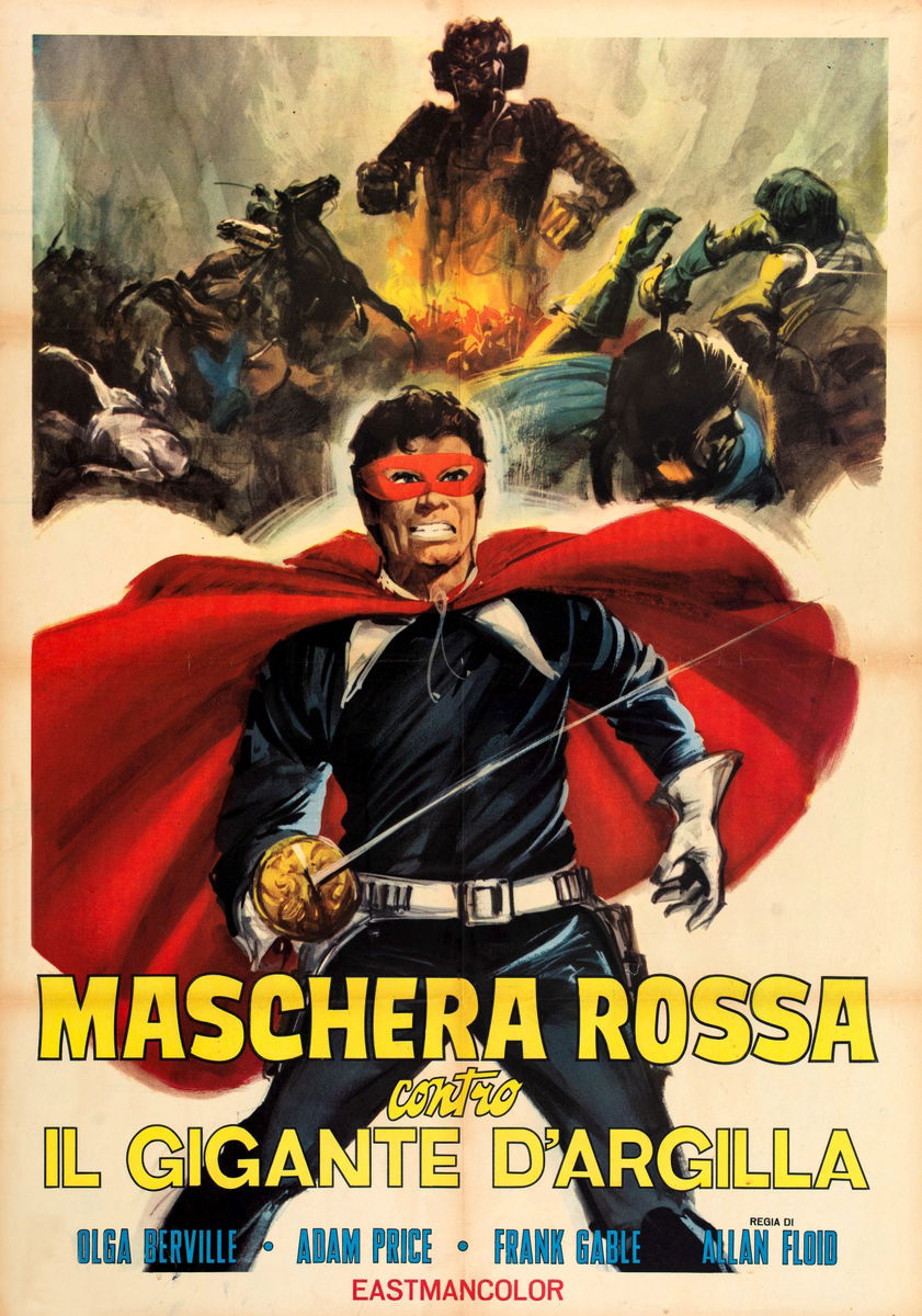 Maschera rossa contro il gigante d'argilla - Manifesto 1