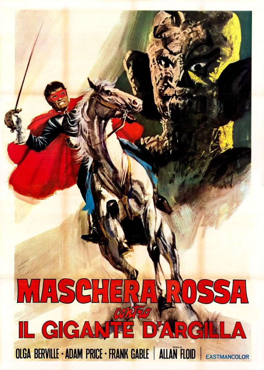 Poster 2 for the film Maschera rossa contro il gigante d'argilla (1975)