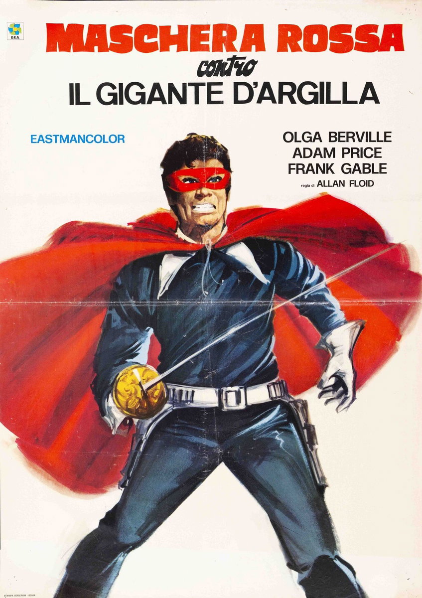 Poster 3 for the film Maschera rossa contro il gigante d'argilla (1975)