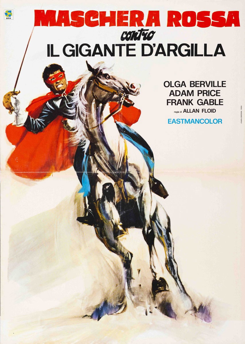 Poster 4 for the film Maschera rossa contro il gigante d'argilla (1975)