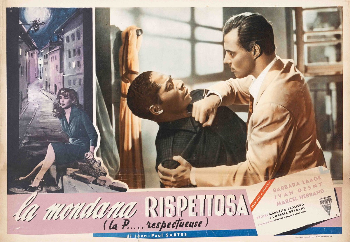 Lobby Card 2 for the film The Respectful Prostitute (1952)