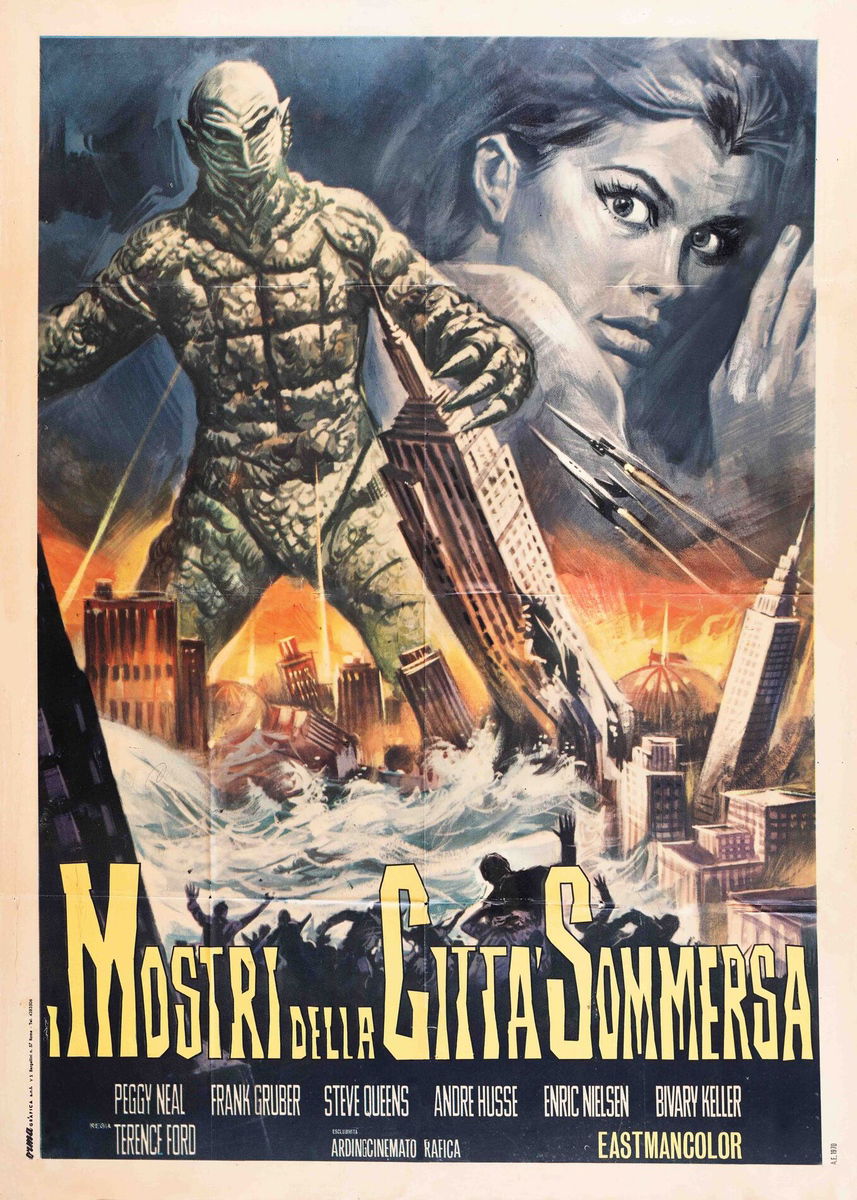 I mostri della città sommersa - Manifesto 1